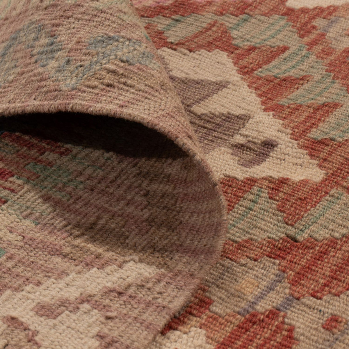 Kelim Carpet - Splash - 193 x 137 cm - flerfarvet