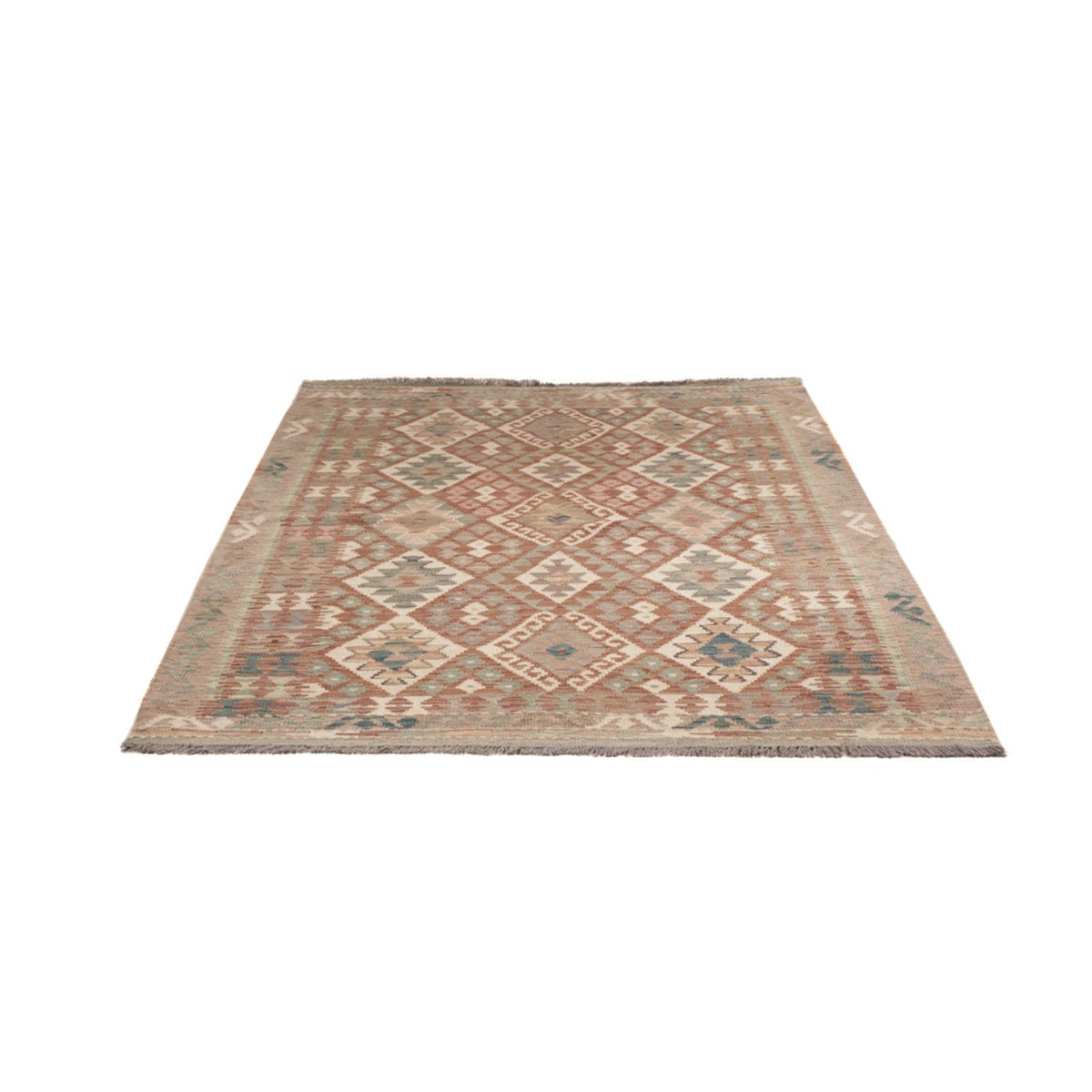 Kelim Carpet - Splash - 193 x 137 cm - flerfarvet