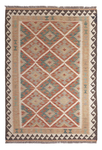 Kelim Carpet - Splash - 179 x 124 cm - flerfarvet