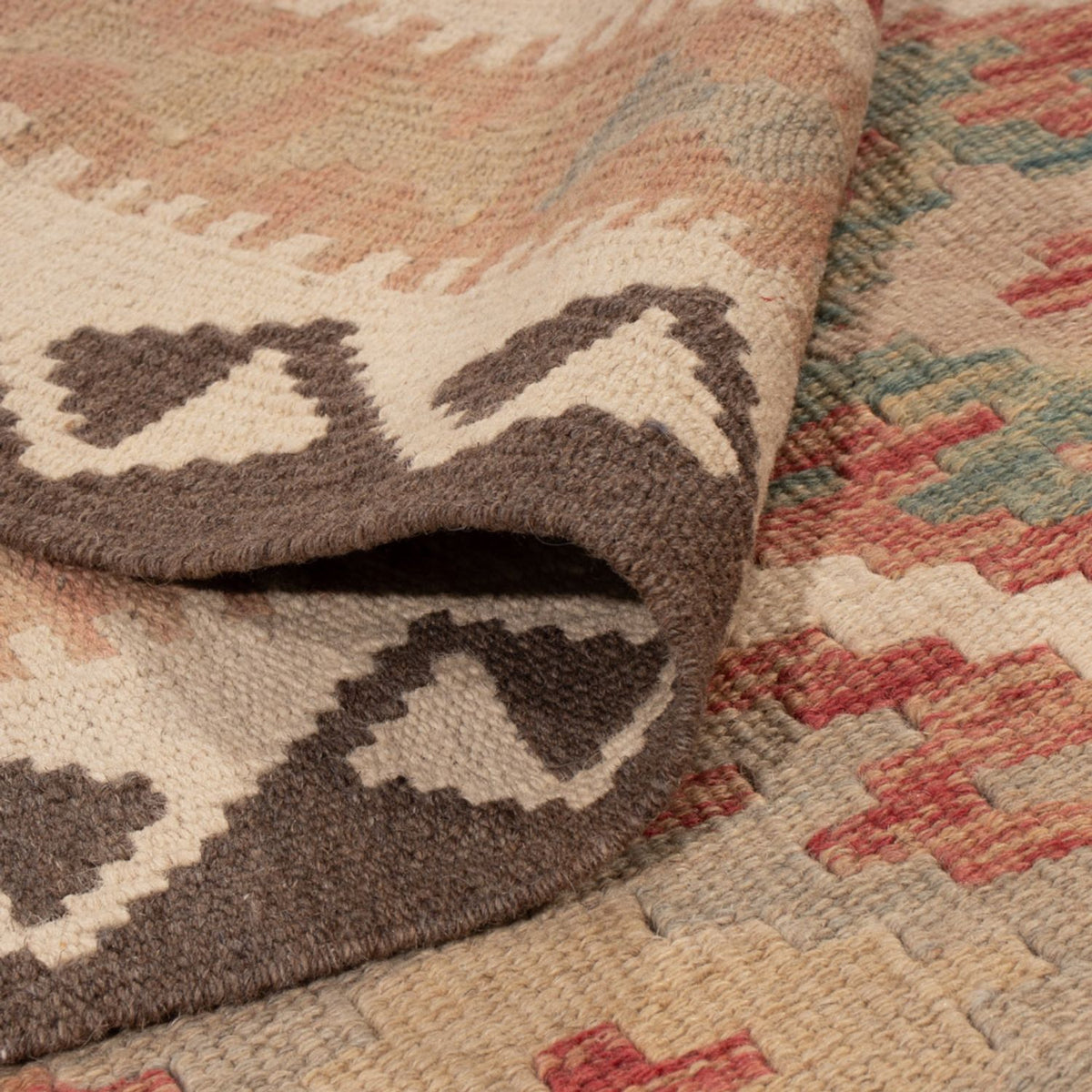 Kelim Carpet - Splash - 179 x 124 cm - flerfarvet