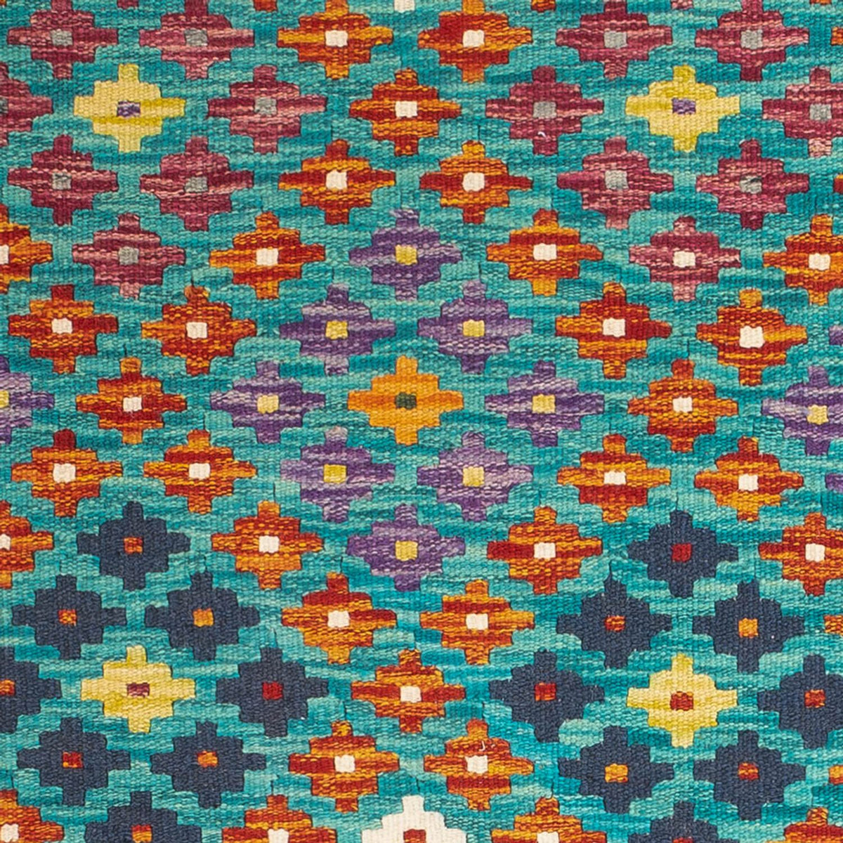 Kelim Carpet - Splash - 131 x 92 cm - flerfarvet