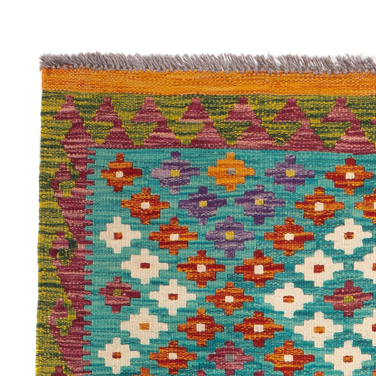 Kelim Carpet - Splash - 131 x 92 cm - flerfarvet