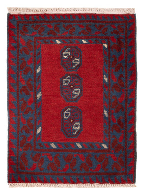 Afghansk tæppe - Filpa - 66 x 49 cm - rød