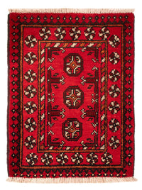 Afghansk tæppe - Filpa - 65 x 51 cm - rød