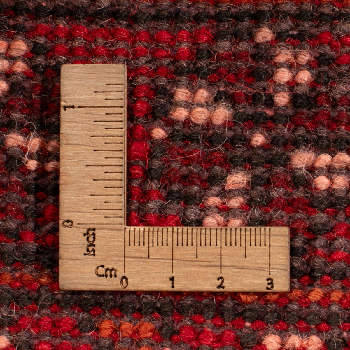 Afghansk tæppe - Filpa - 65 x 51 cm - rød