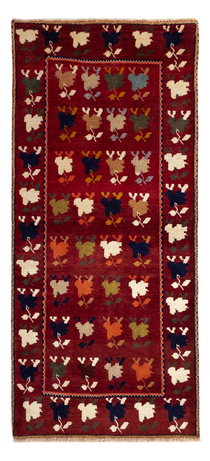 Løber Persisk tæppe - Nomadisk - 190 x 83 cm - mørkerød