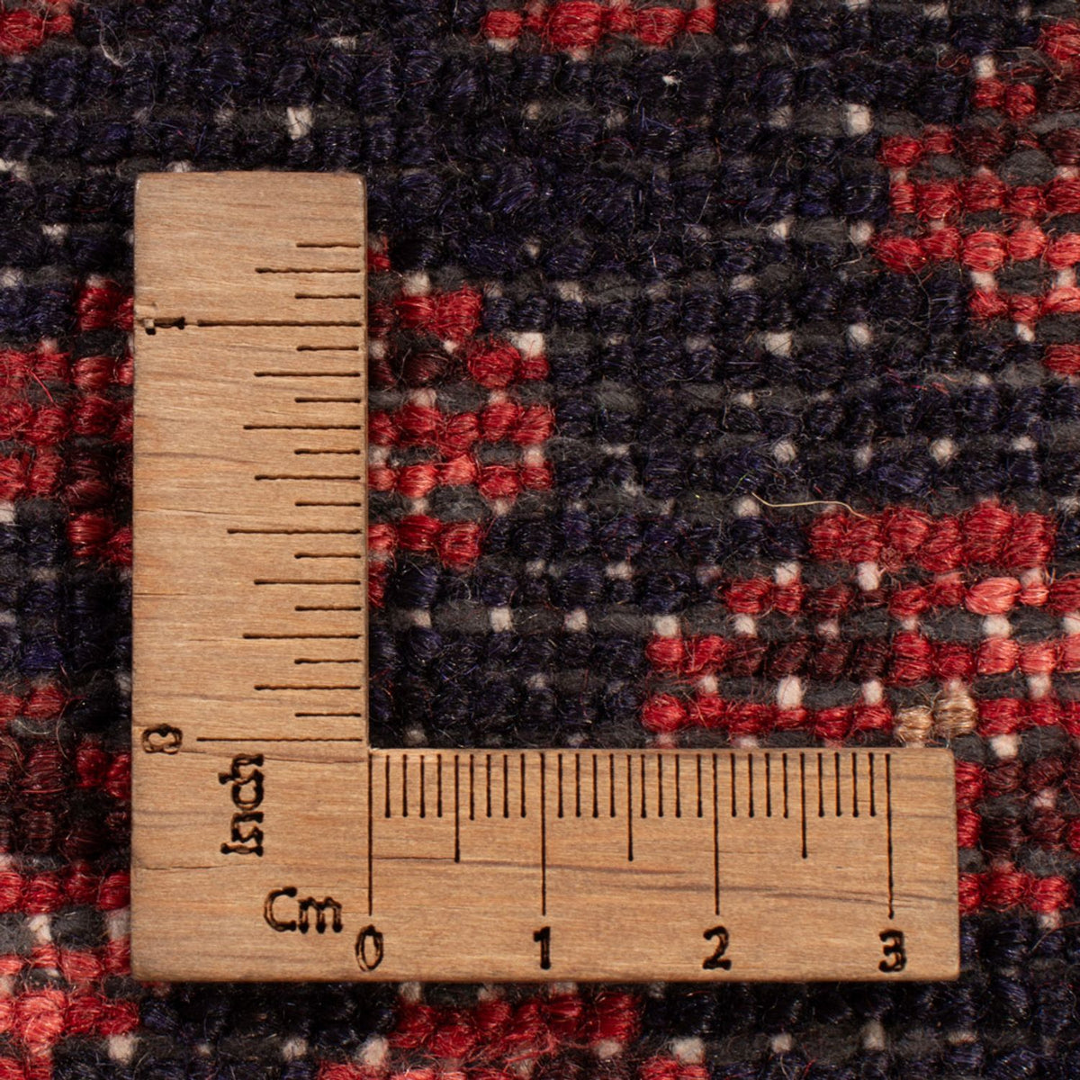 Persisk tæppe - Nomadisk - 153 x 74 cm - mørkerød