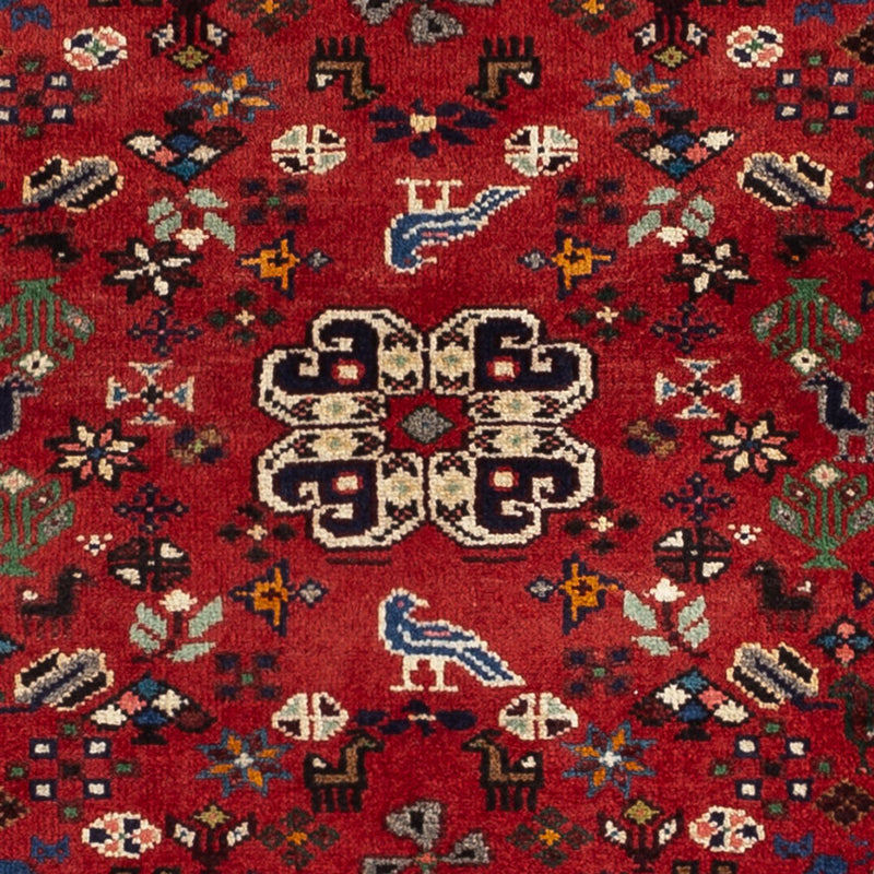 Persisk tæppe - Nomadisk - 109 x 73 cm - mørkerød