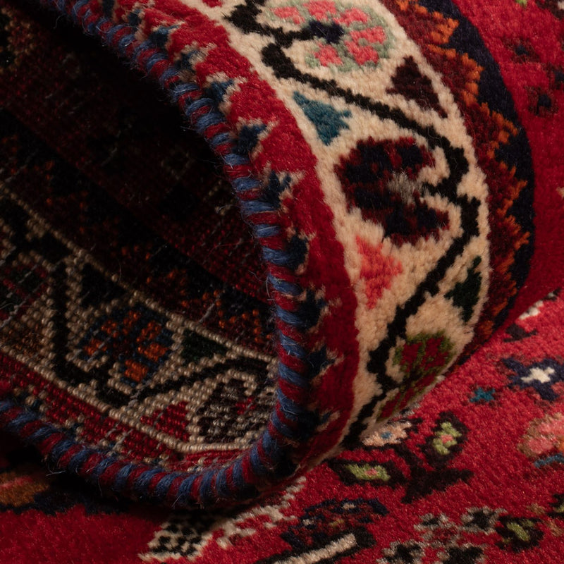 Persisk tæppe - Nomadisk - 109 x 73 cm - mørkerød