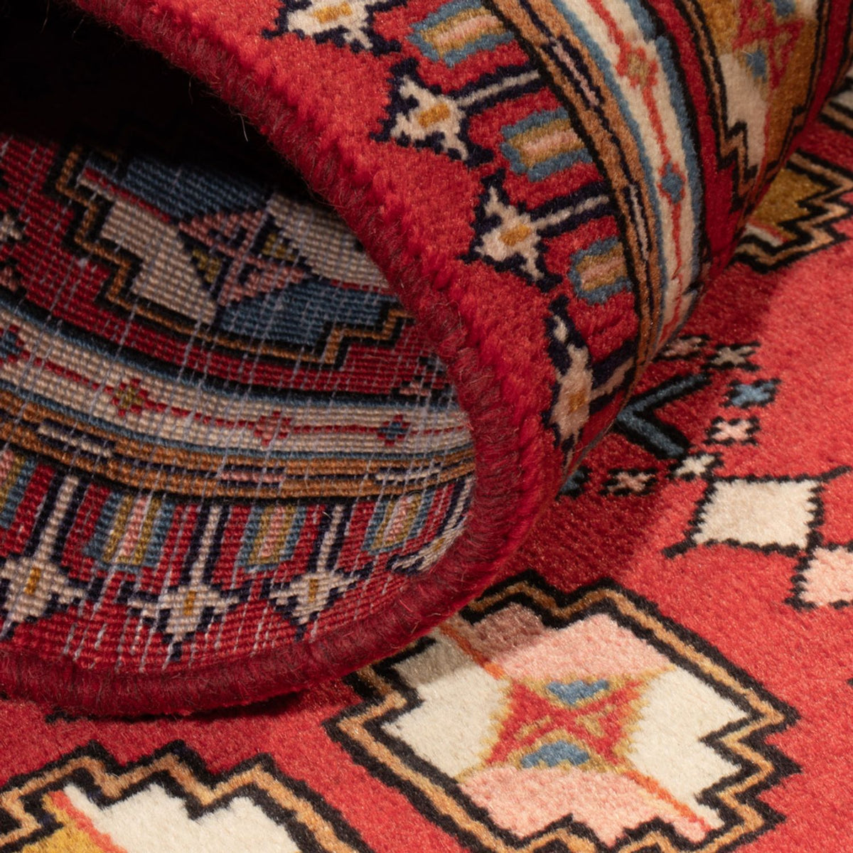 Persisk tæppe - Nomadisk - 130 x 64 cm - flerfarvet