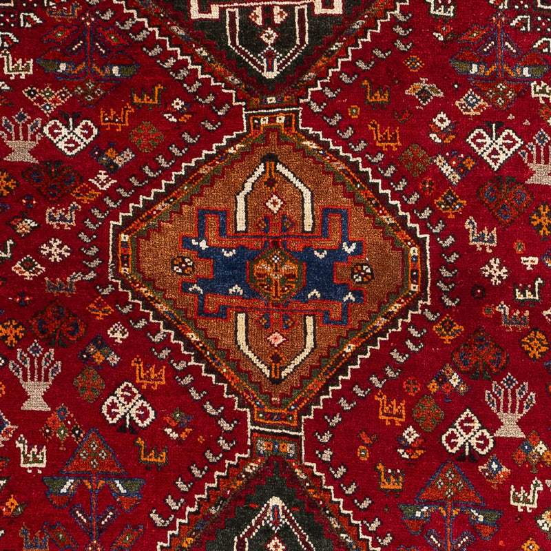 Persisk tæppe - Nomadisk - 156 x 110 cm - mørkerød