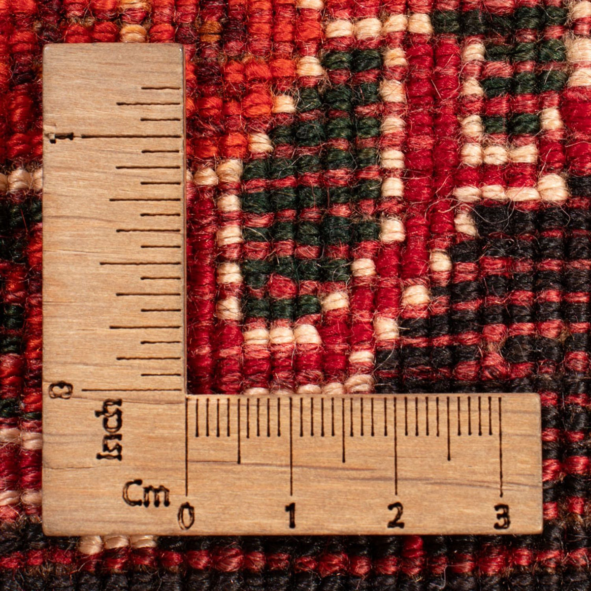 Persisk tæppe - Nomadisk - 156 x 110 cm - mørkerød