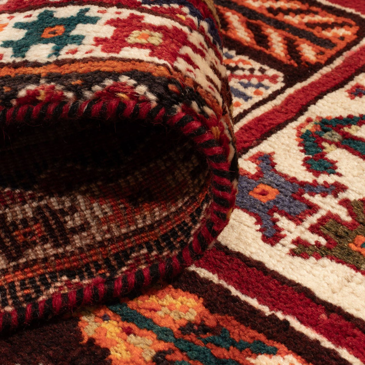 Persisk tæppe - Nomadisk - 182 x 111 cm - flerfarvet