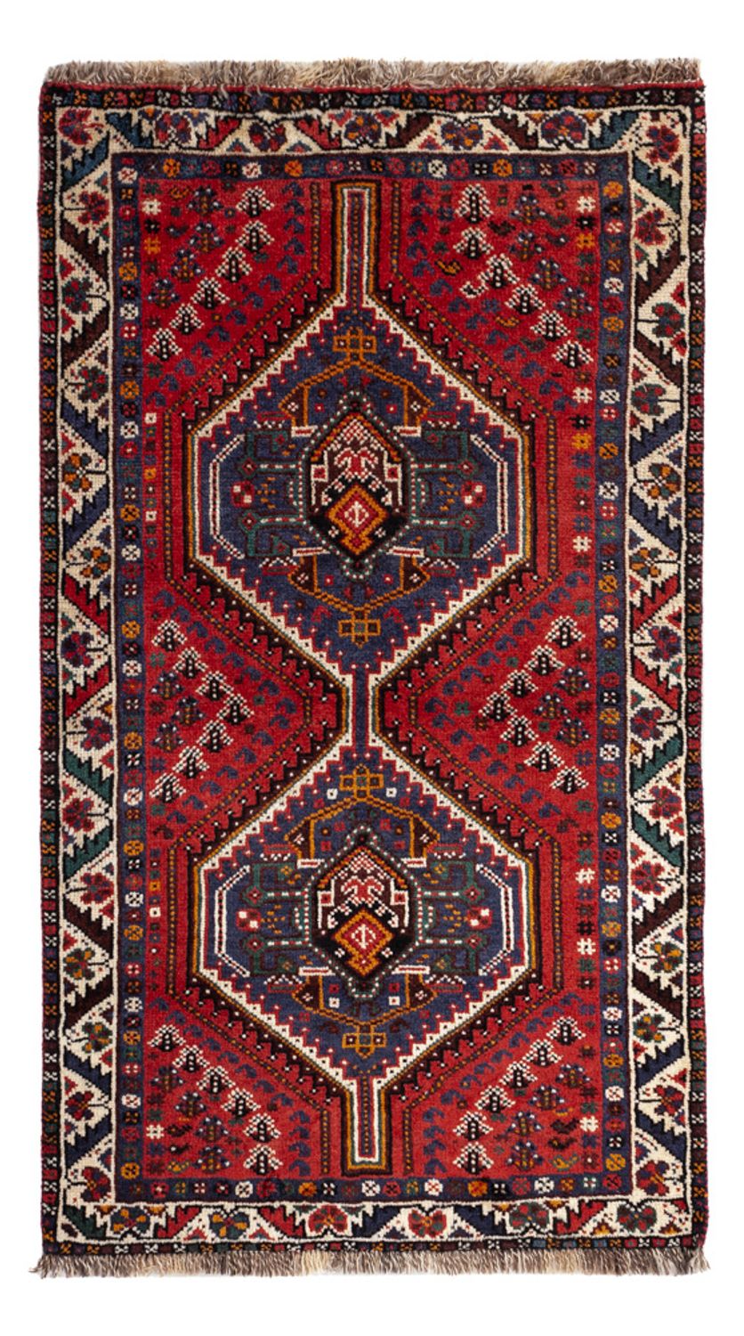 Persisk tæppe - Nomadisk - 142 x 79 cm - mørkerød