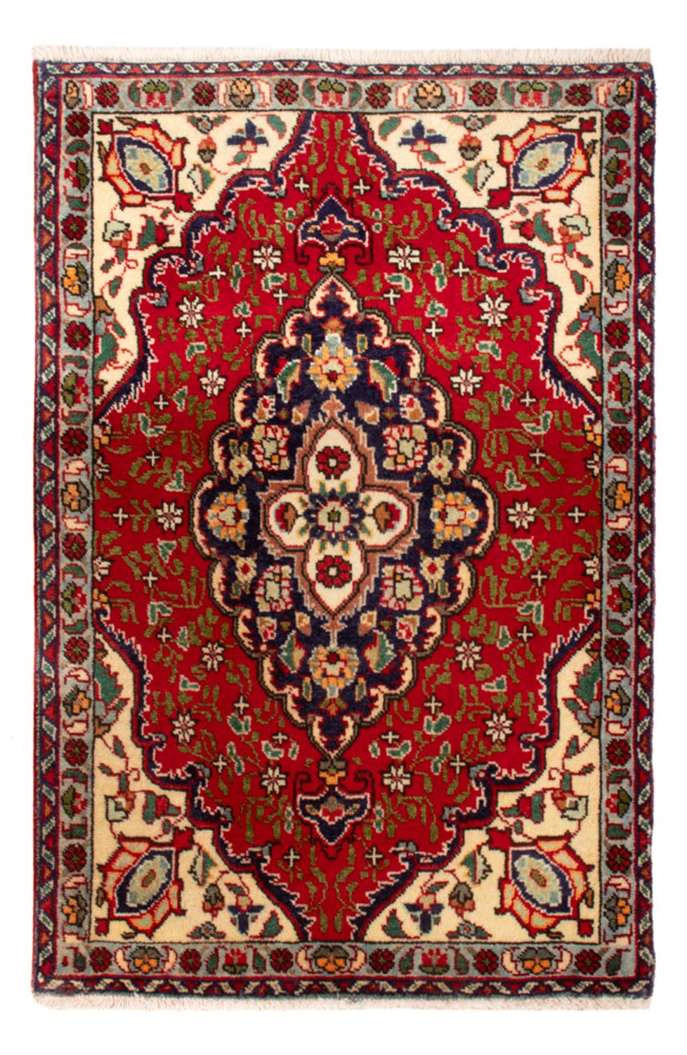 Persisk tæppe - Tabriz - 86 x 58 cm - rød