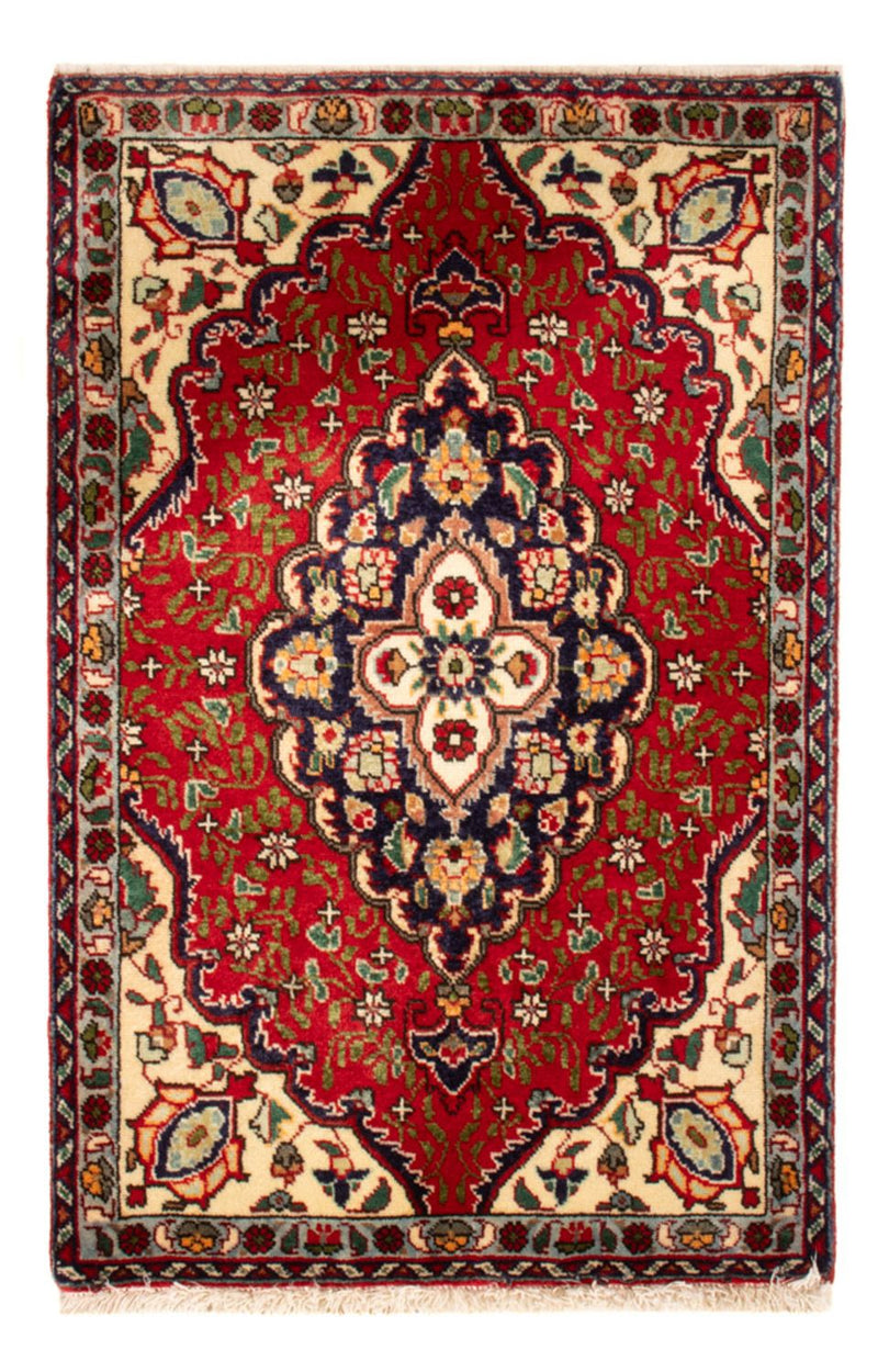 Persisk tæppe - Tabriz - 86 x 56 cm - rød
