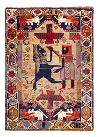 Persisk tæppe - Nomadisk - 157 x 113 cm - flerfarvet