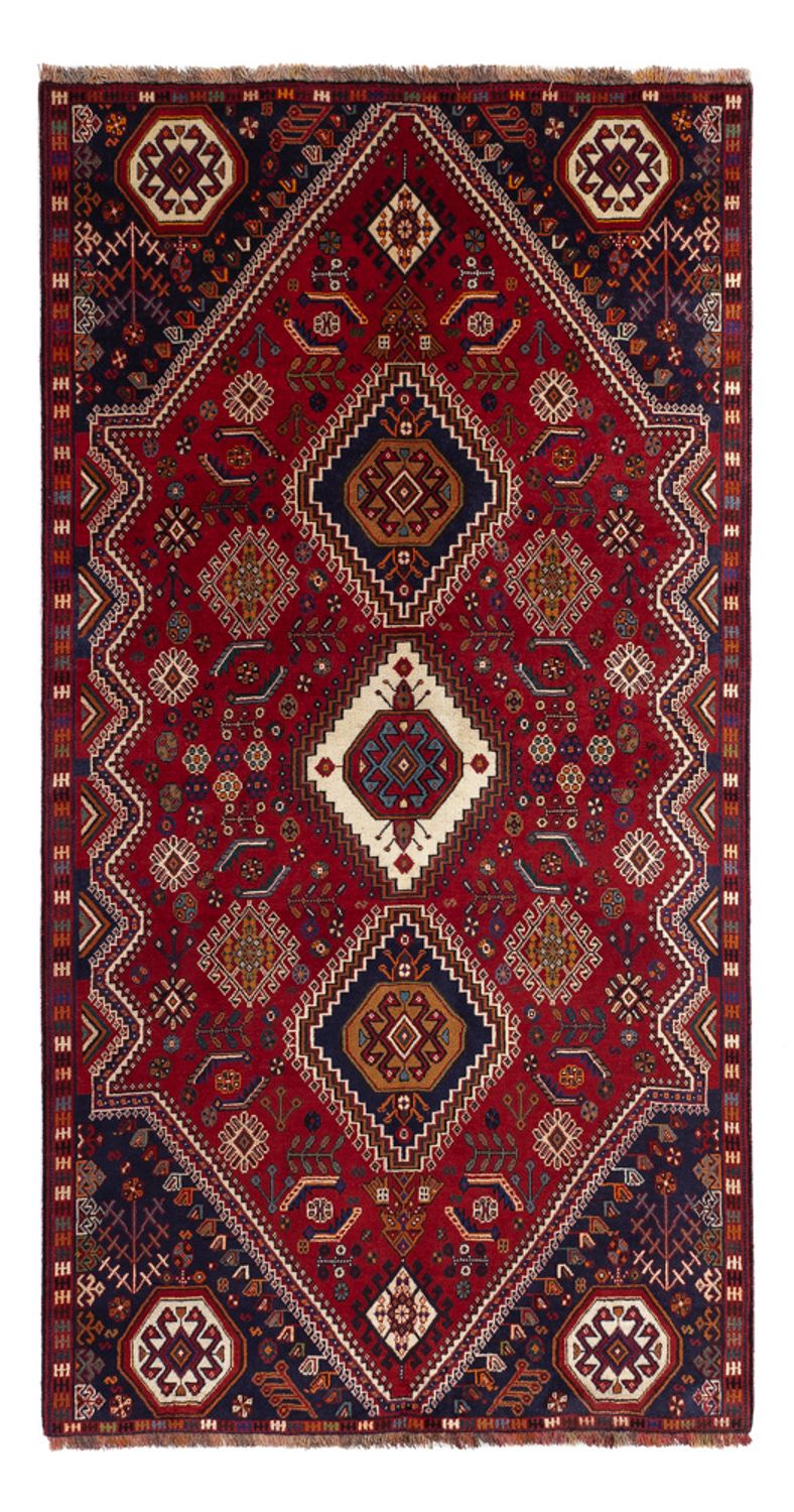 Persisk tæppe - Nomadisk - 256 x 141 cm - mørkerød