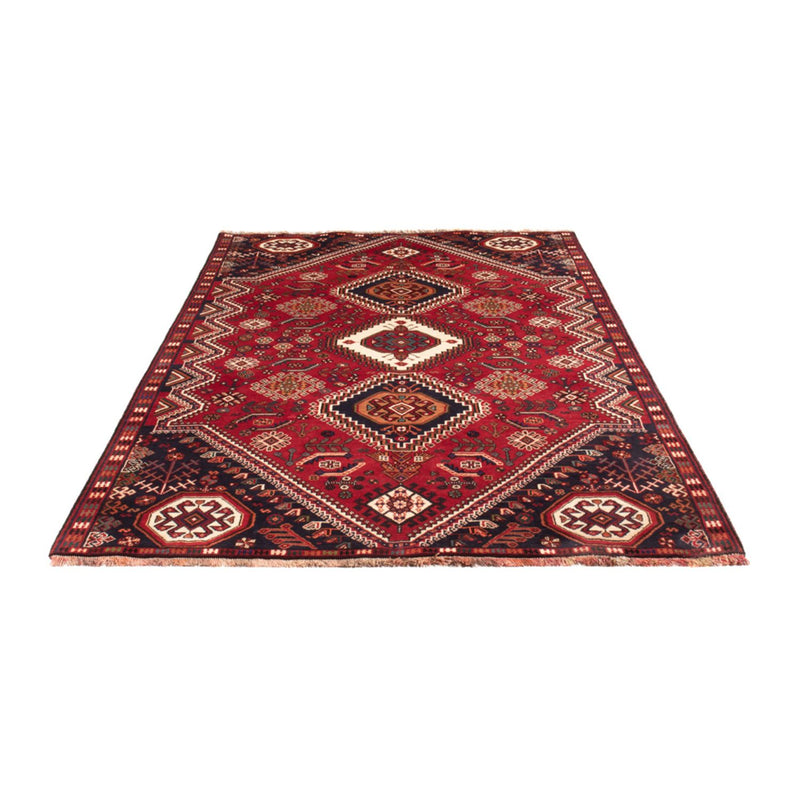 Persisk tæppe - Nomadisk - 256 x 141 cm - mørkerød