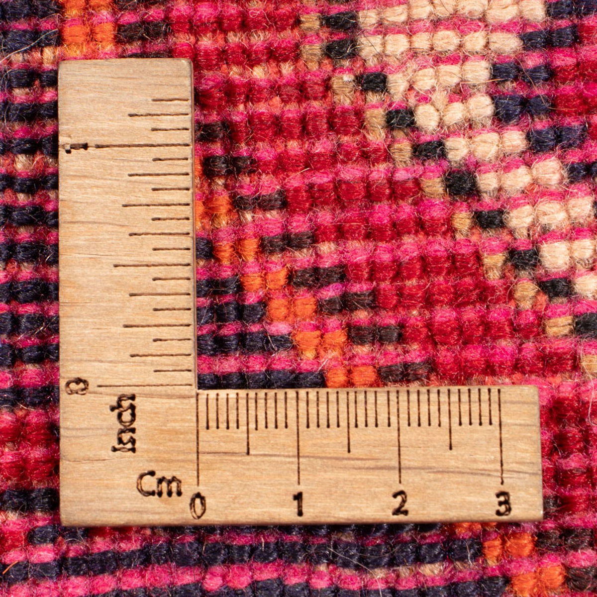 Persisk tæppe - Nomadisk - 256 x 141 cm - mørkerød