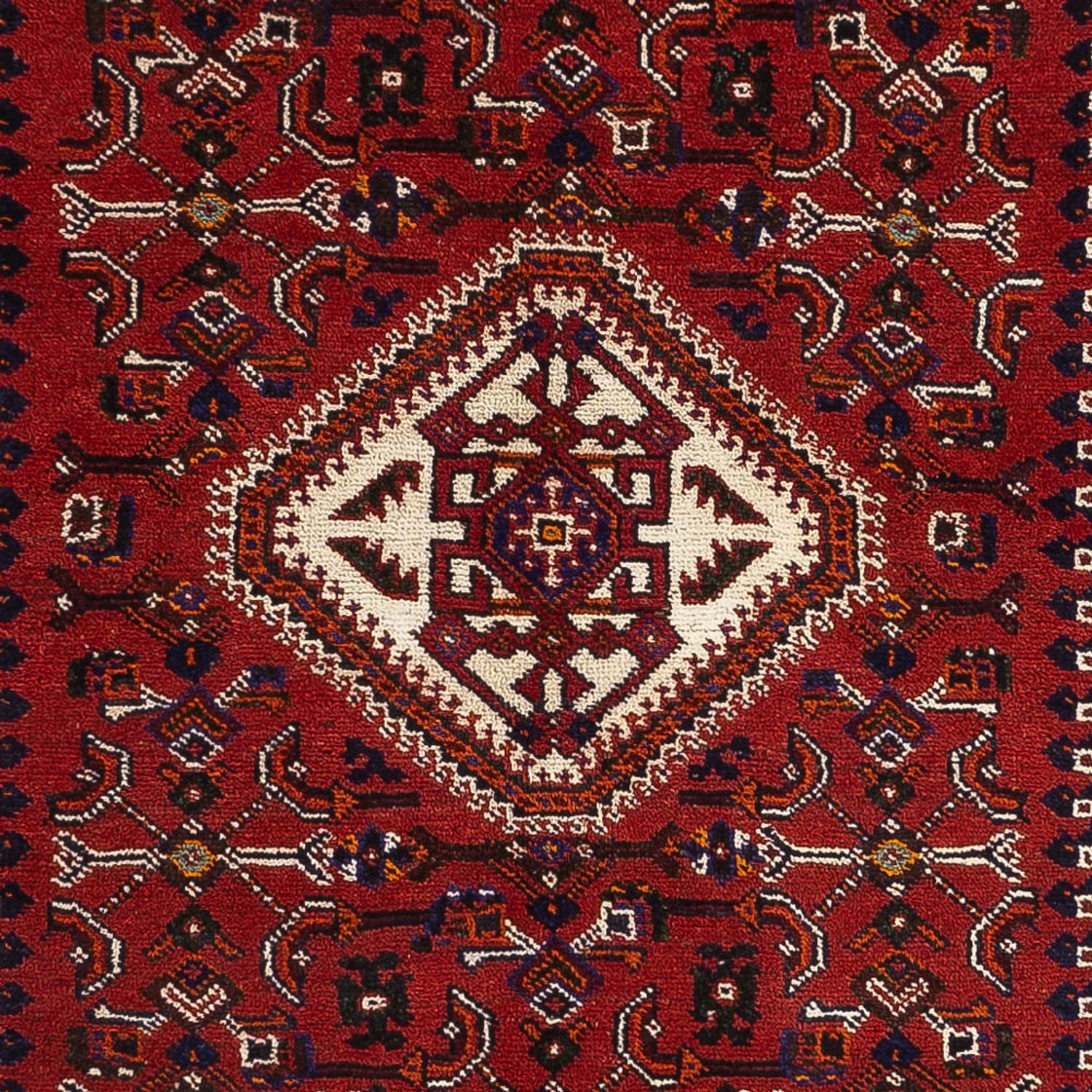 Persisk tæppe - Nomadisk - 252 x 155 cm - mørkerød