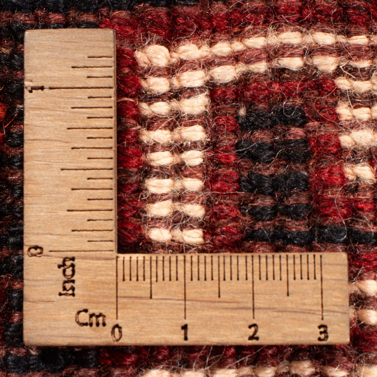 Persisk tæppe - Nomadisk - 252 x 155 cm - mørkerød