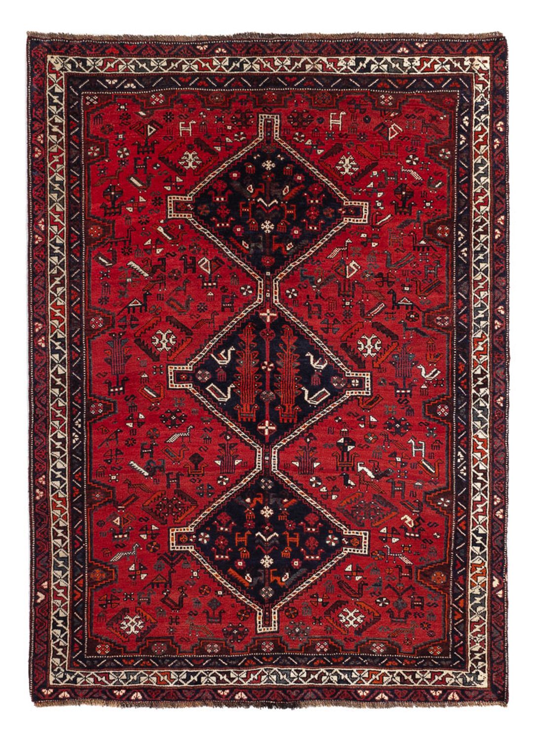 Persisk tæppe - Nomadisk - 221 x 159 cm - rød
