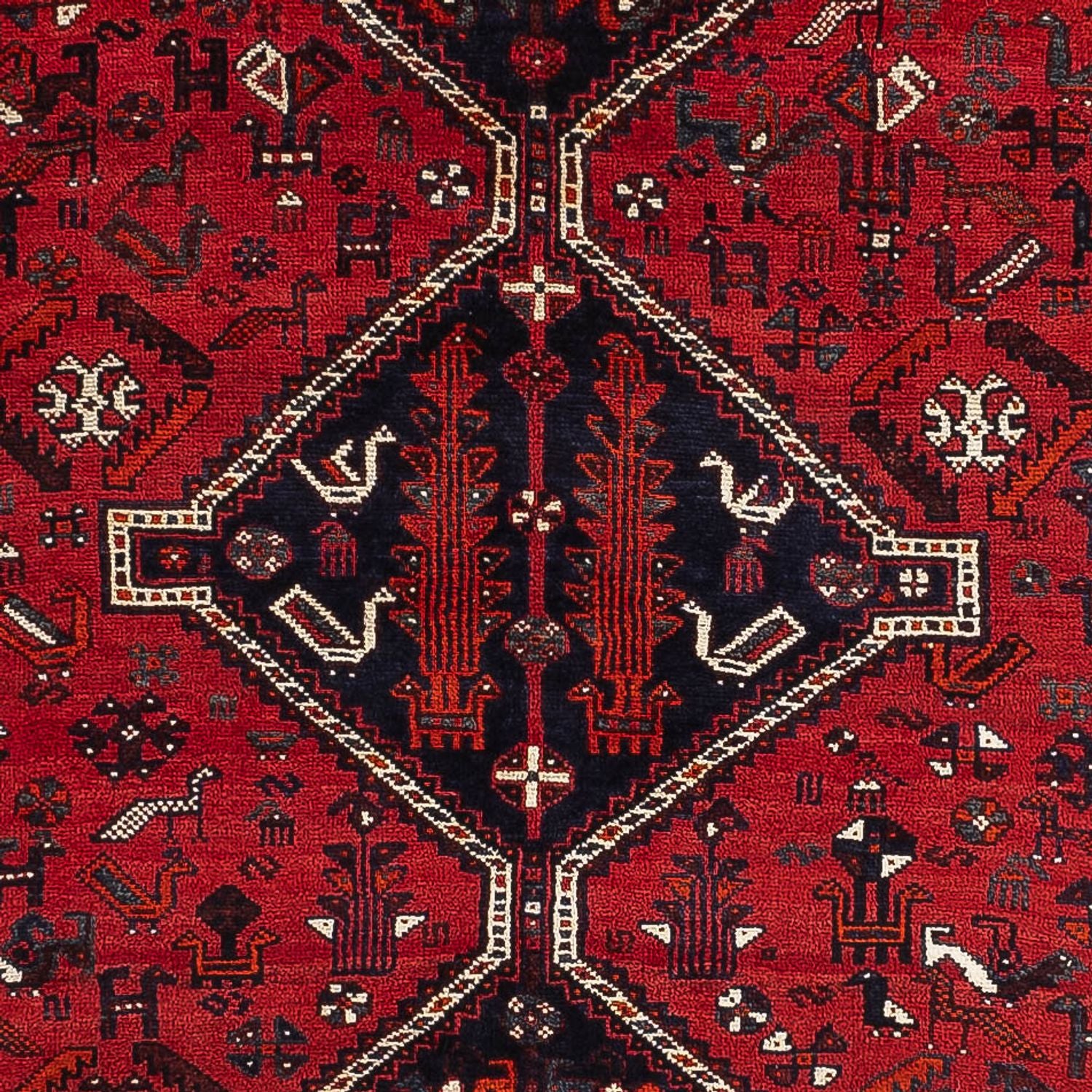 Persisk tæppe - Nomadisk - 221 x 159 cm - rød