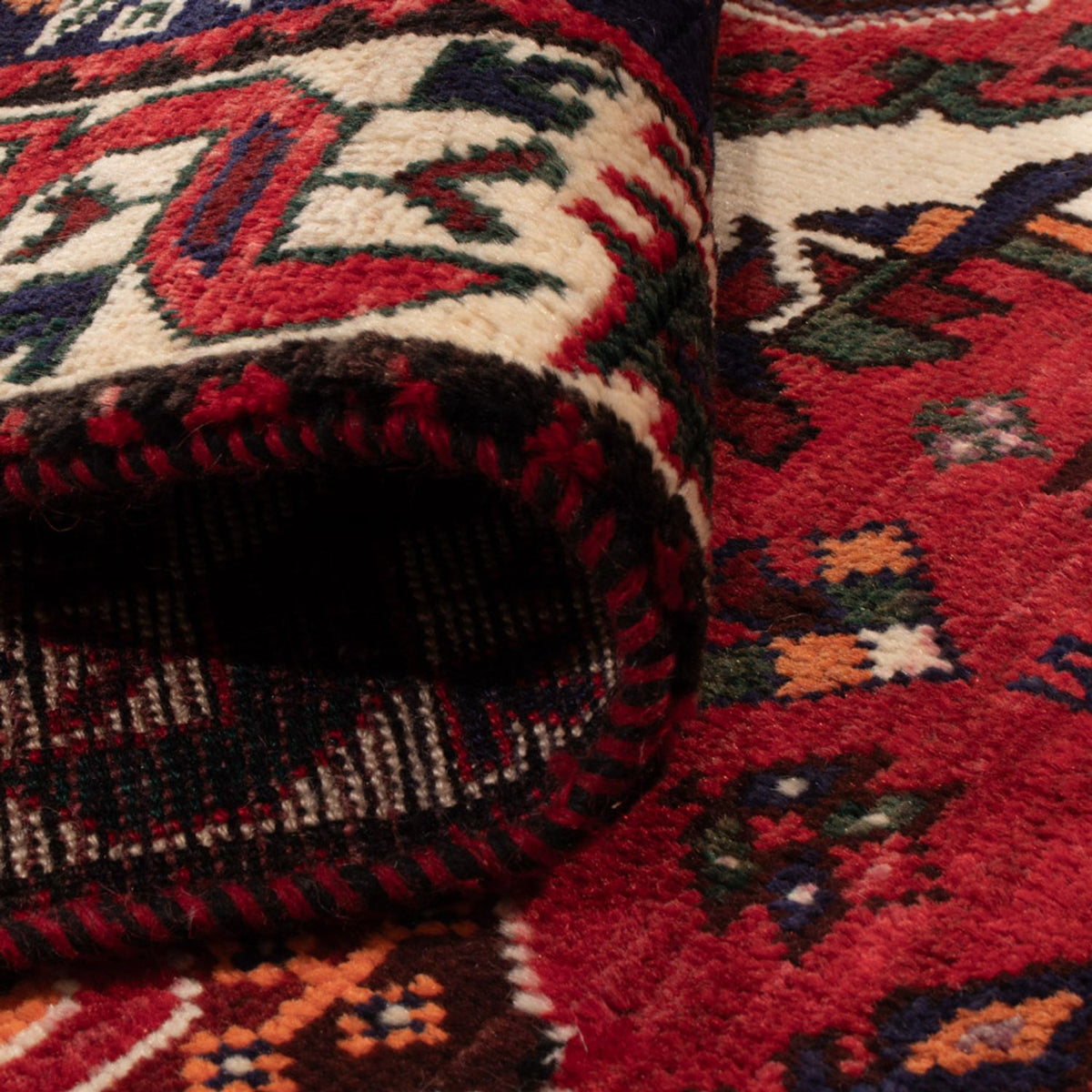 Persisk tæppe - Nomadisk - 245 x 156 cm - rød