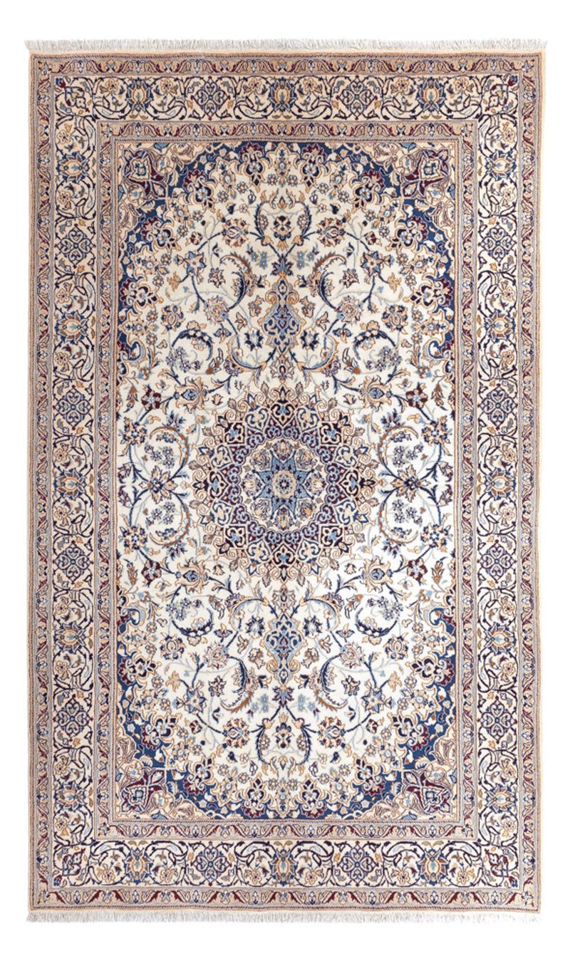 Persisk tæppe - Nain - 312 x 199 cm - creme