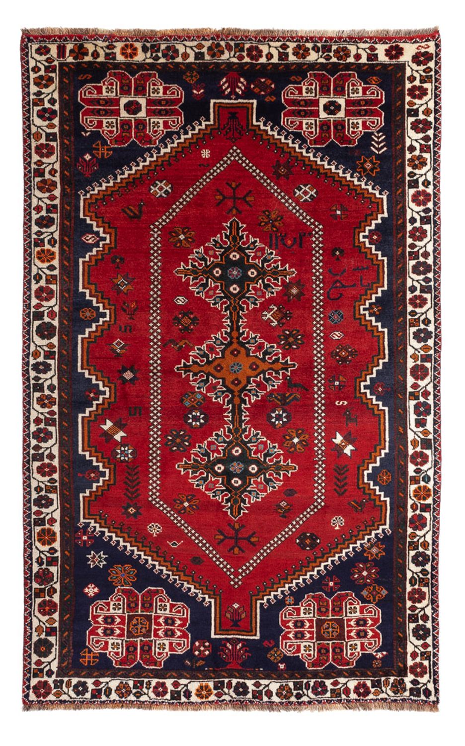 Persisk tæppe - Nomadisk - 257 x 162 cm - rød