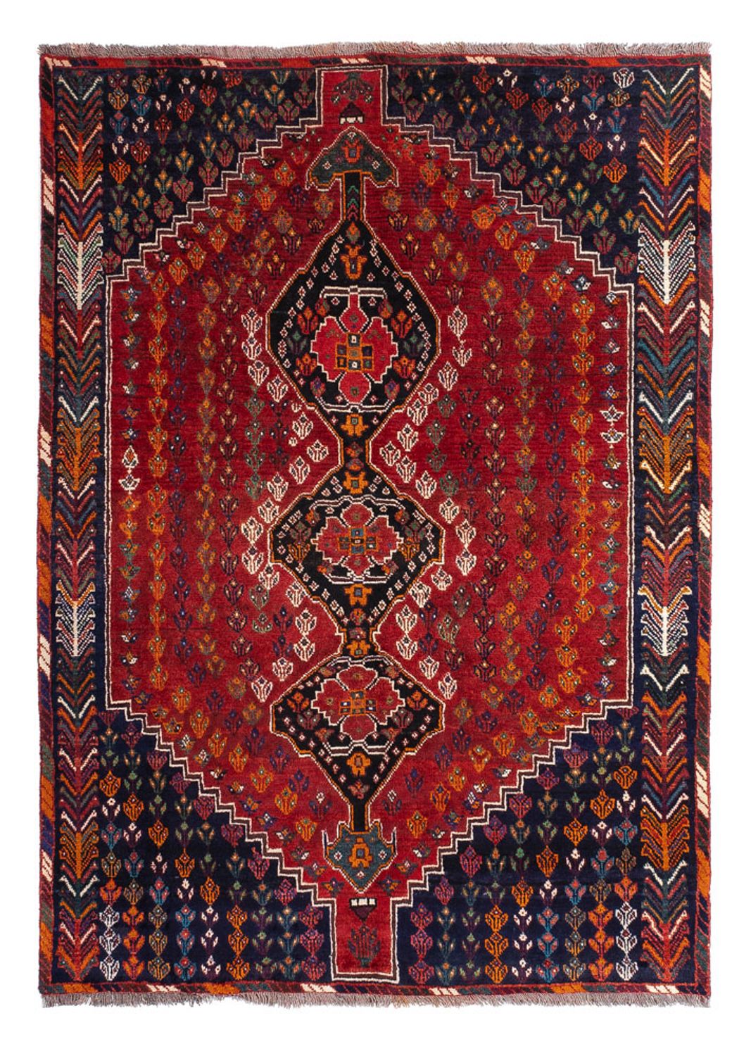 Persisk tæppe - Nomadisk - 211 x 155 cm - rød