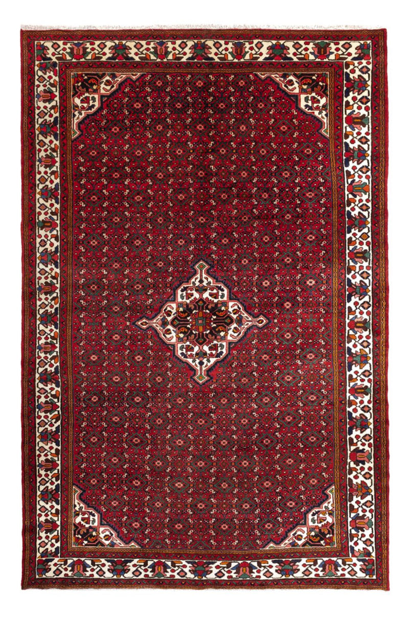 Persisk tæppe - Nomadisk - 318 x 210 cm - mørkerød