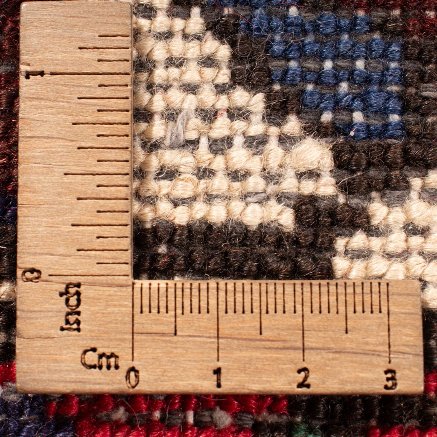 Persisk tæppe - Nomadisk - 318 x 210 cm - mørkerød