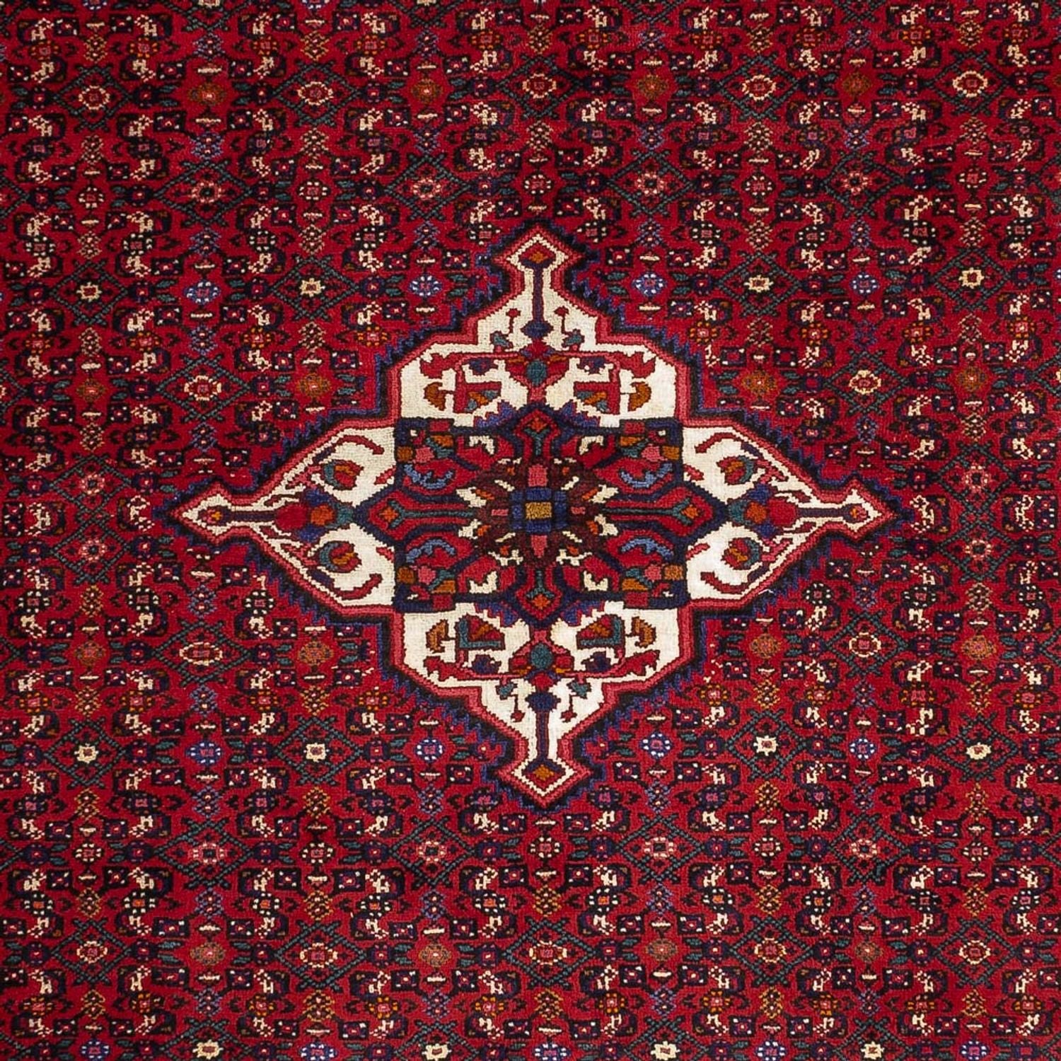 Persisk tæppe - Nomadisk - 363 x 258 cm - mørkerød