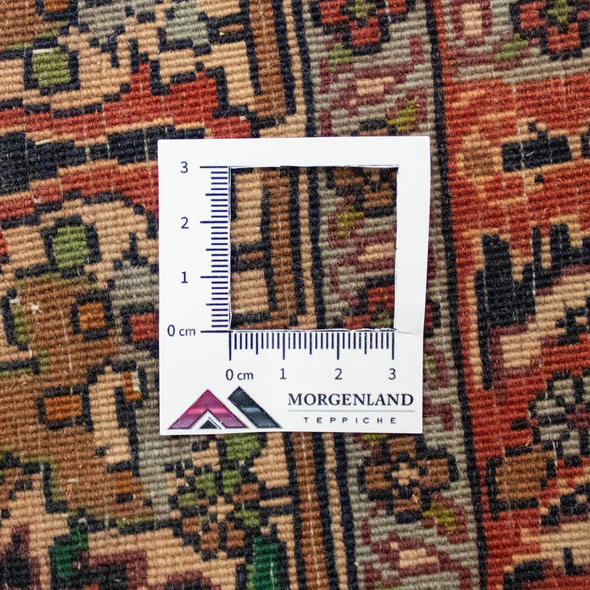 Persisk tæppe - Bijar firkantet  - 197 x 187 cm - blå