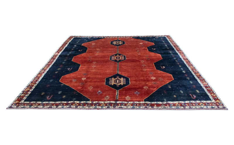 Persisk tæppe - Nomadisk - 292 x 259 cm - blå