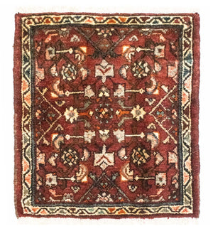 Persisk tæppe - Nomadisk firkantet  - 60 x 55 cm - brun