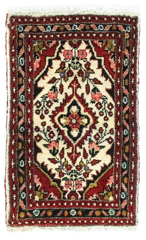 Persisk tæppe - Nomadisk - 75 x 50 cm - beige