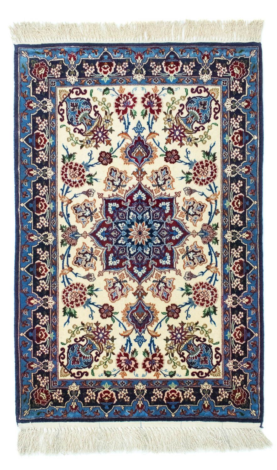 Persisk tæppe - Isfahan - Premium - 105 x 71 cm - blå