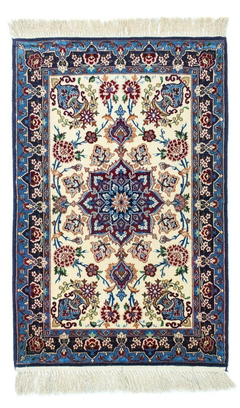 Persisk tæppe - Isfahan - Premium - 105 x 71 cm - blå