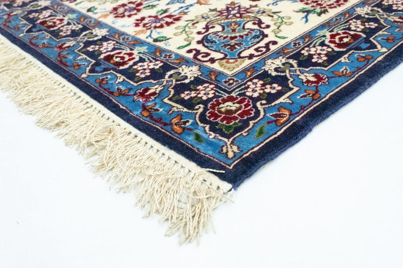 Persisk tæppe - Isfahan - Premium - 105 x 71 cm - blå