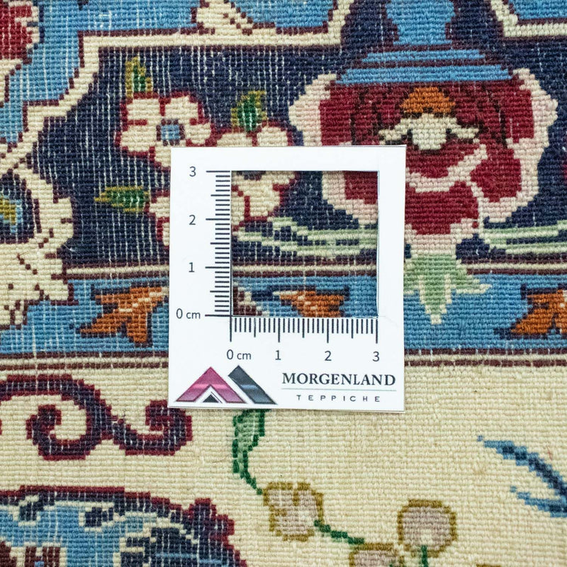 Persisk tæppe - Isfahan - Premium - 105 x 71 cm - blå