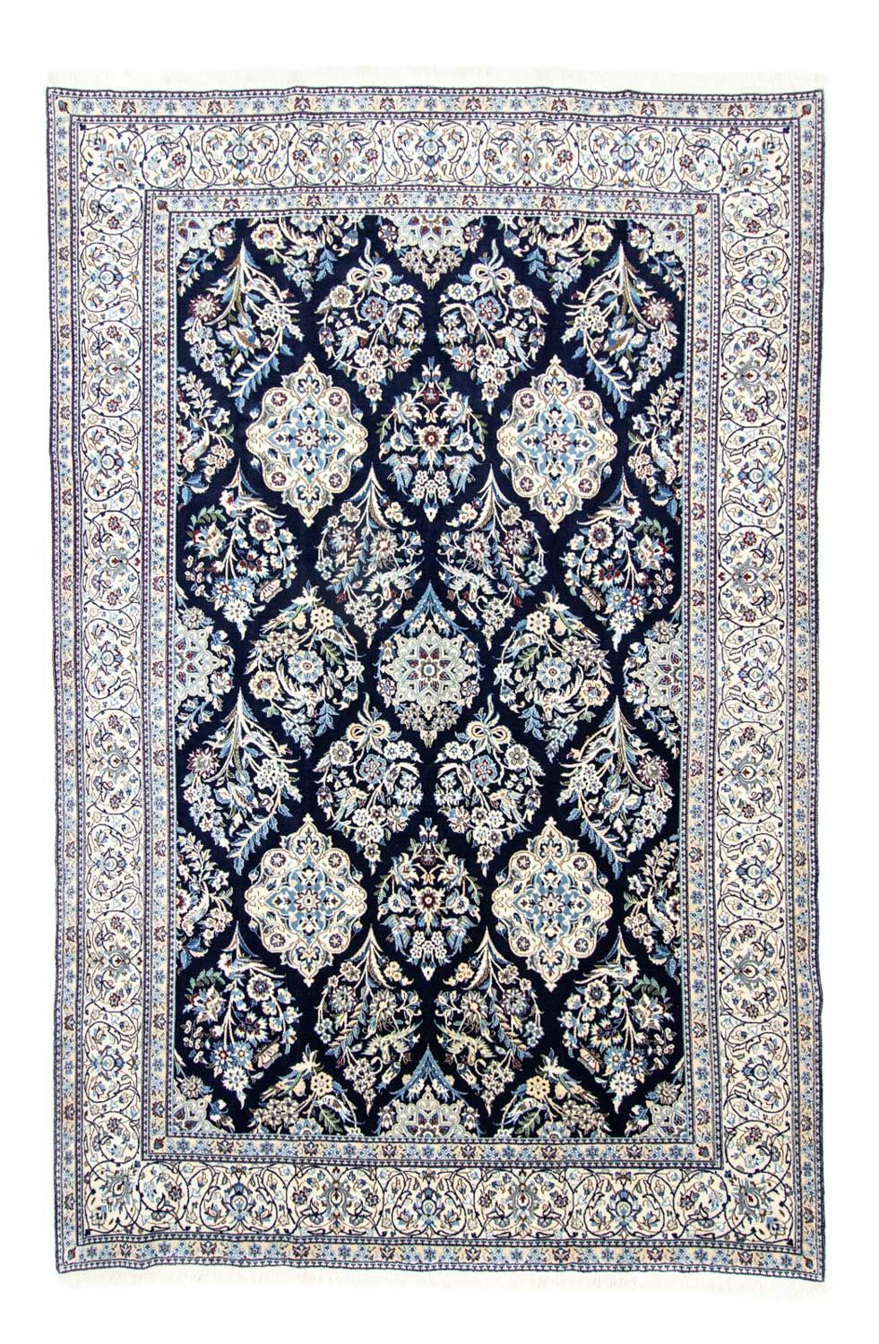 Persisk tæppe - Nain - Royal - 342 x 250 cm - mørkeblå