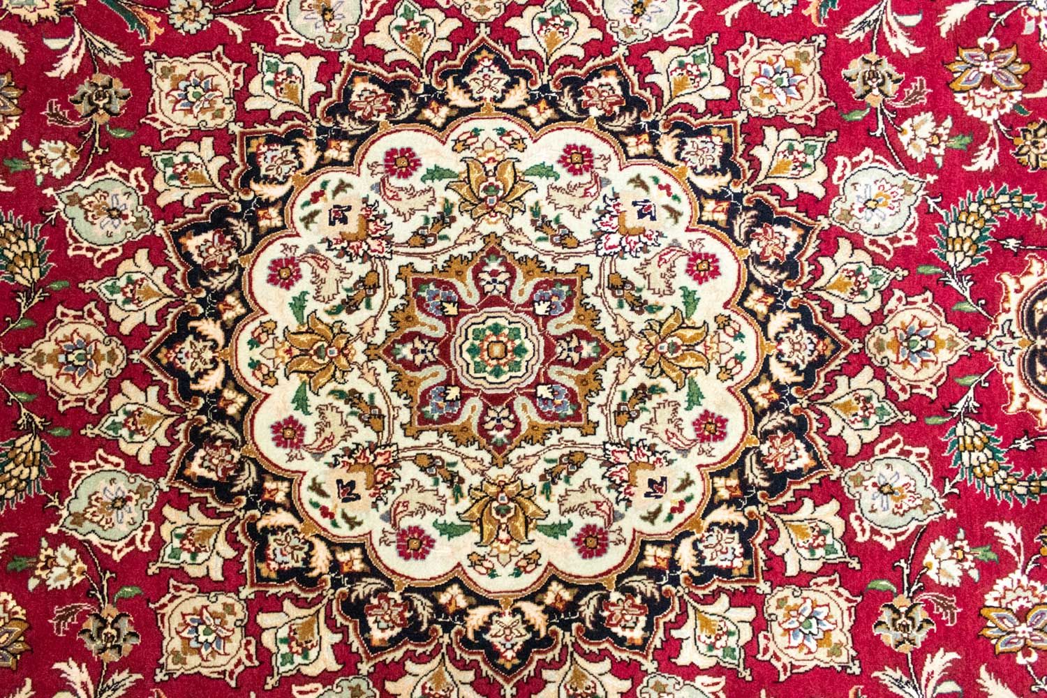 Persisk tæppe - Tabriz - Premium - 264 x 249 cm - rød