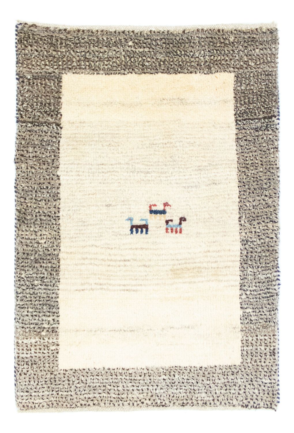 Gabbeh-tæppe - Persisk - 84 x 59 cm - flerfarvet