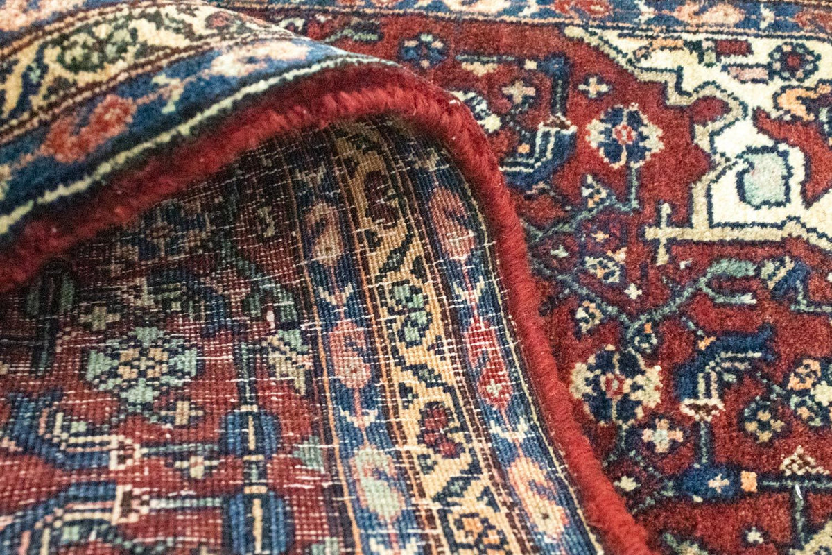 Persisk tæppe - Bijar - 101 x 68 cm - rød