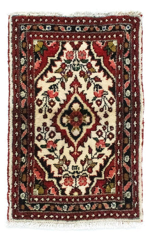 Persisk tæppe - Nomadisk - 75 x 50 cm - beige