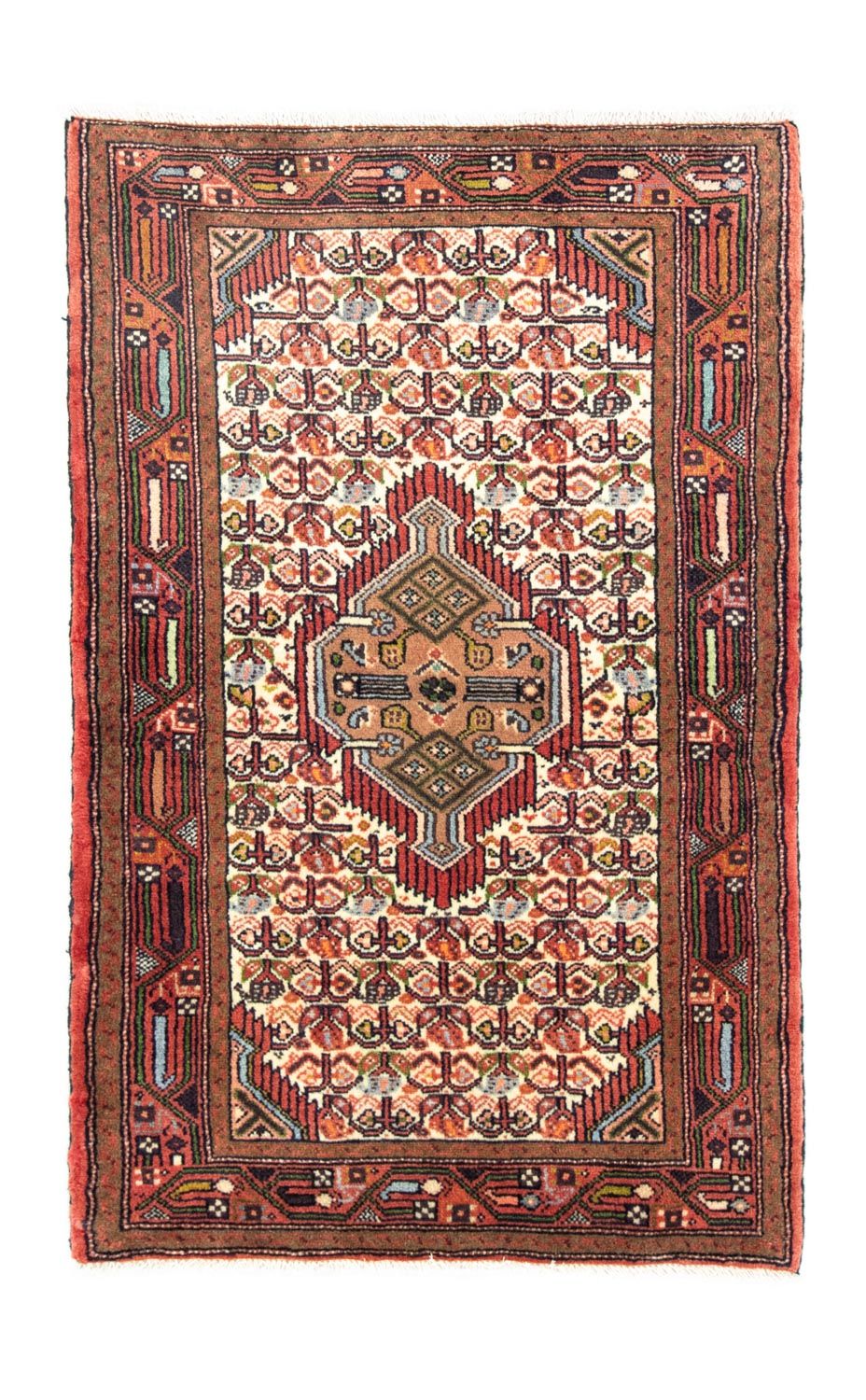 Persisk tæppe - Nomadisk - 123 x 75 cm - beige
