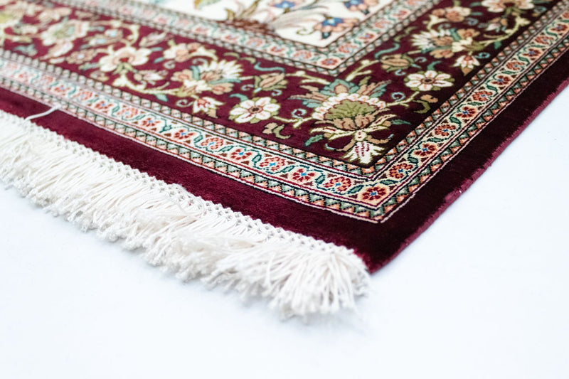 Silketæppe - Ghom Silk - Premium - 123 x 80 cm - beige